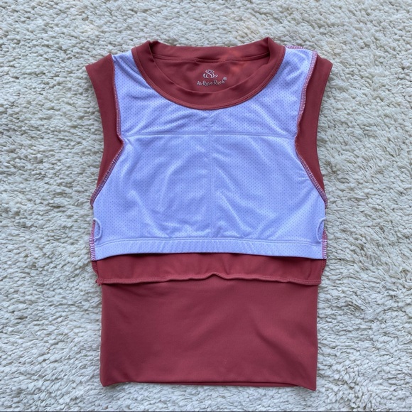 AS ROSE RICH Workout Top. ( Color : Rust) - Picture 3 of 12